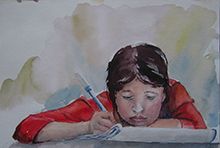 Atelier d’écriture.